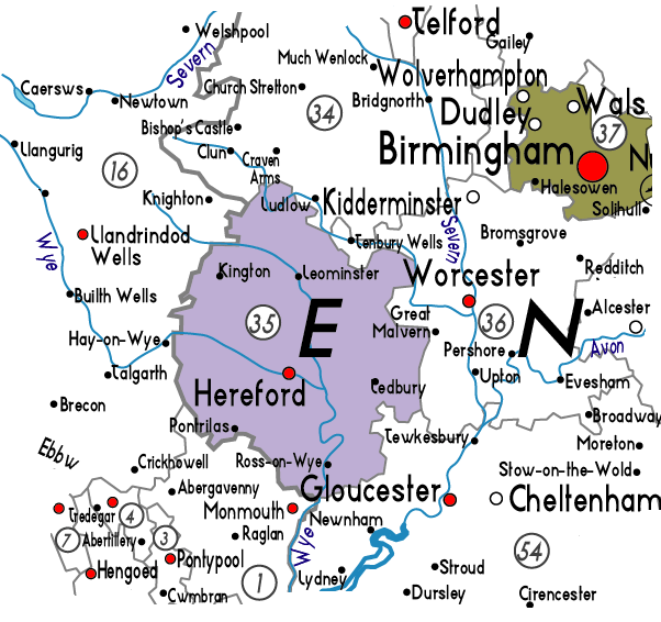 Hereford map