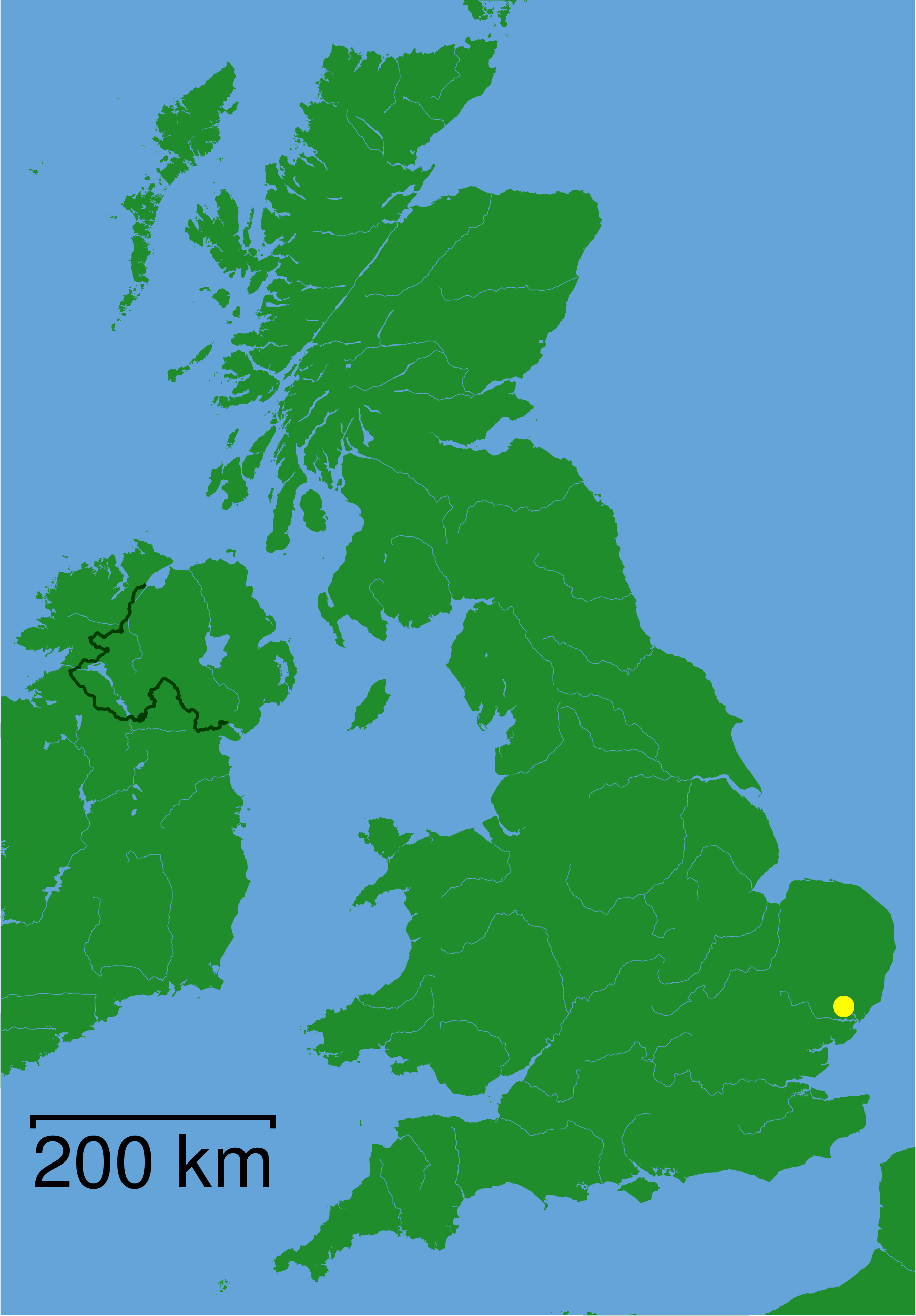 Ipswich location map uk