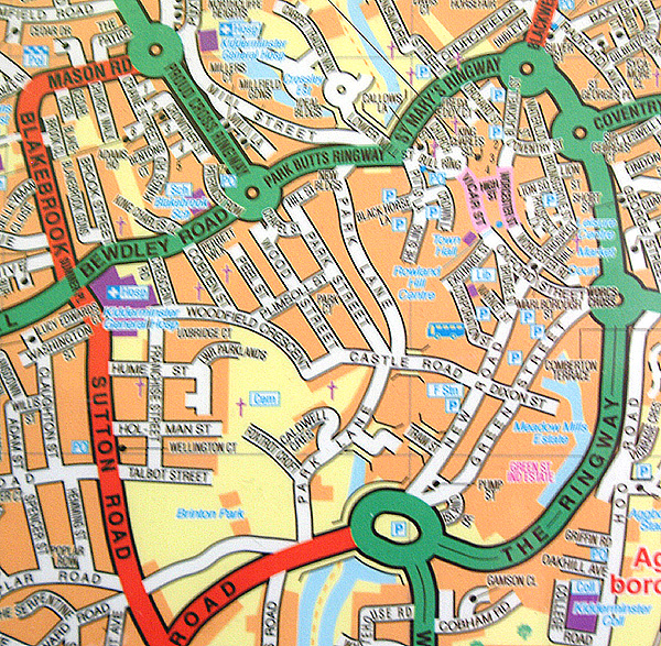 Kidderminster map