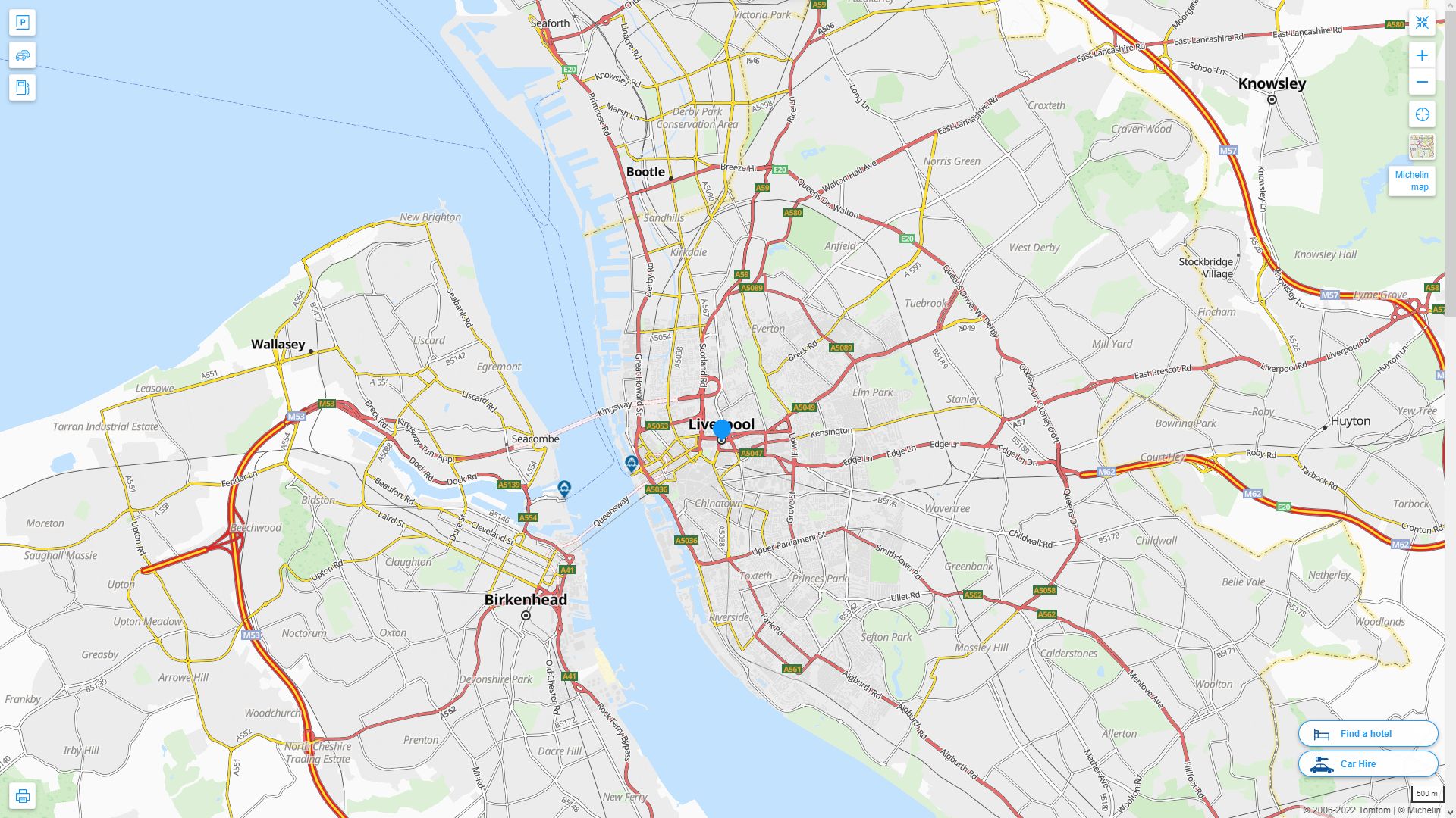 Liverpool Map - United Kingdom