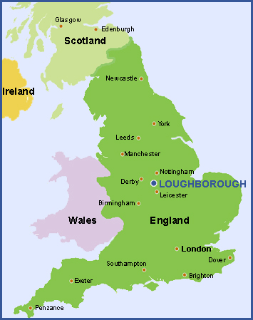 Loughborough map uk