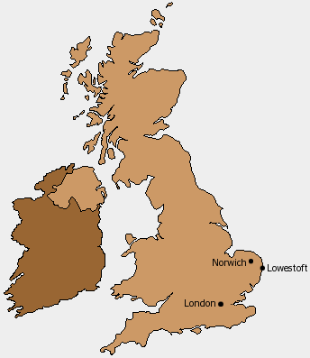Lowestoft map