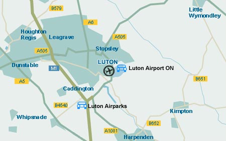Luton map