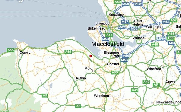 map of Macclesfield