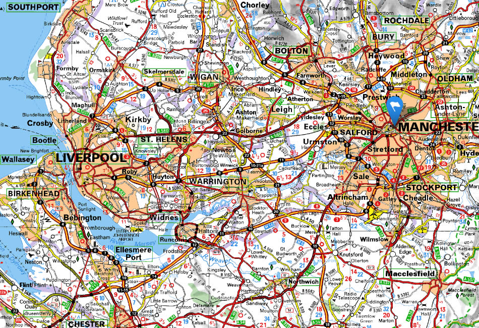 Manchester map