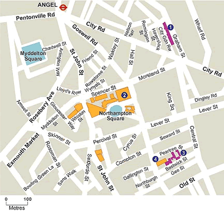northampton square map
