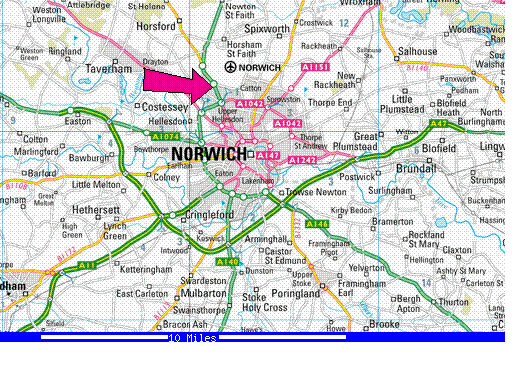 Norwich map