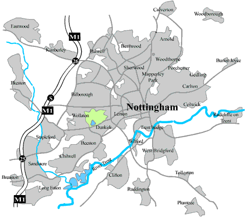 Nottingham map
