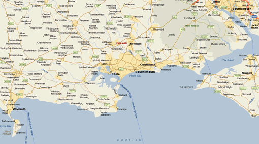 Poole map england