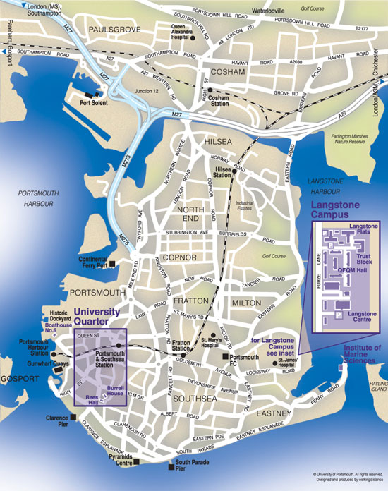 Portsmouth map