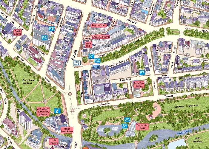 Royal Leamington Spa Map United Kingdom