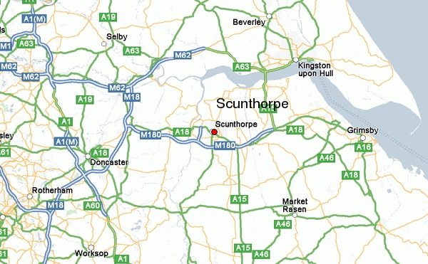 map of scunthorpe