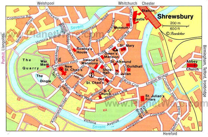 Shrewsbury map