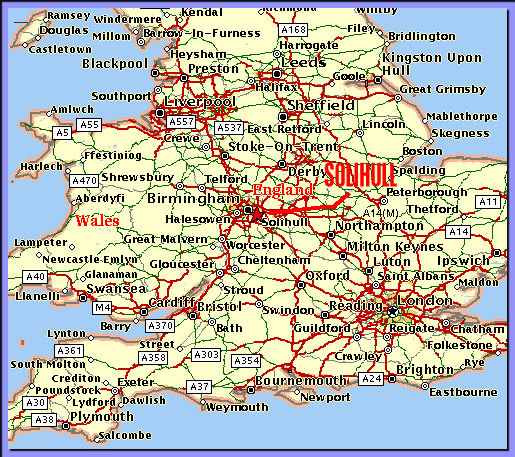 Solihull map