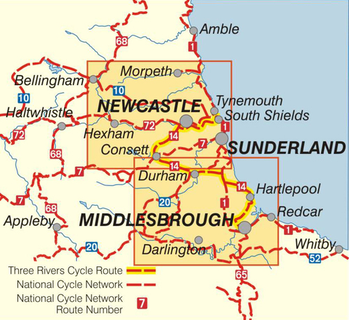 South Shields map