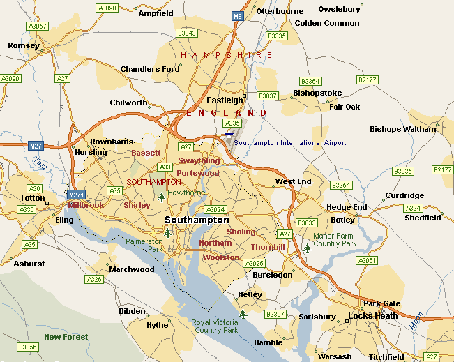 Southampton map