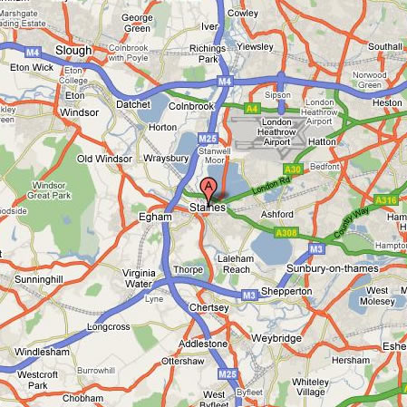 Staines map