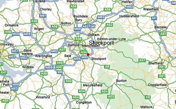 map of stockport