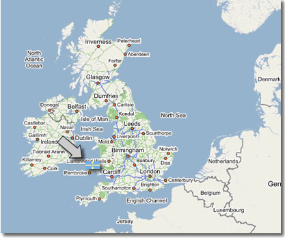 united kingdom Swansea map