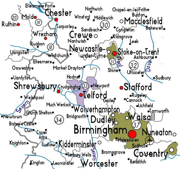 Telford map