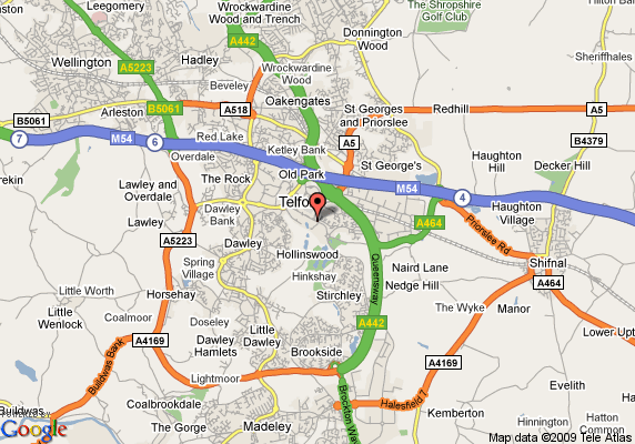 Telford map