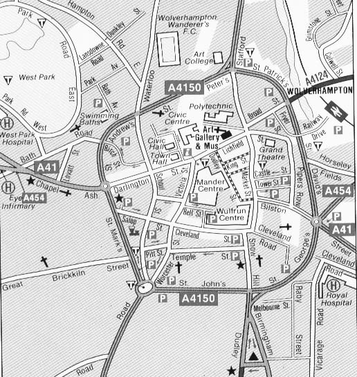 Wolverhampton map