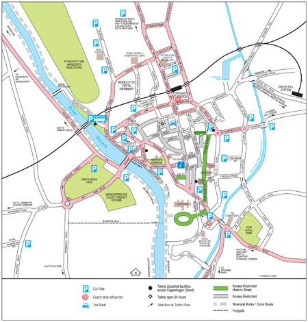 Worcester map