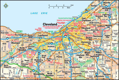 Cleveland Ohio Map