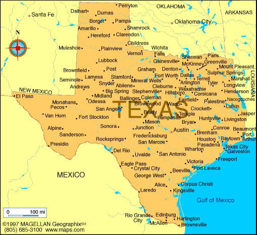 Map of Texas