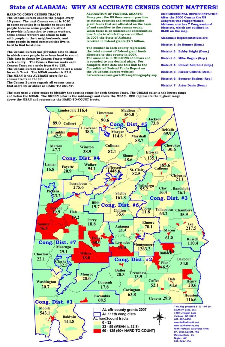 Alabama Population Map