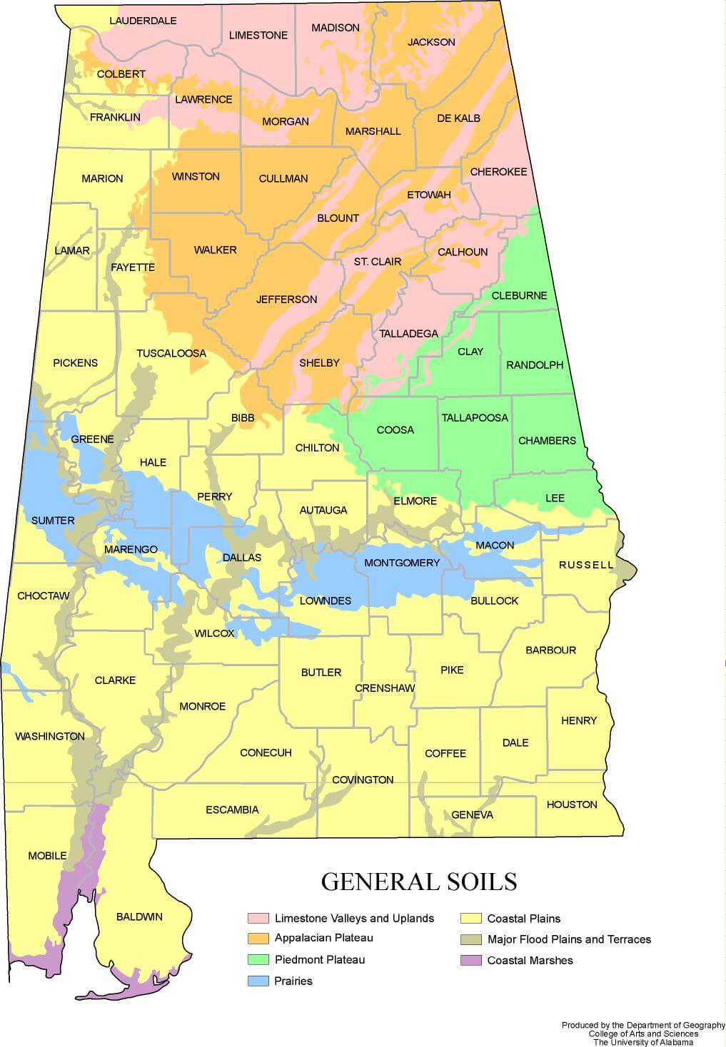 Alabama Soil Map