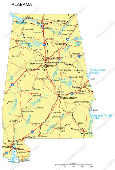 Alabama State Map