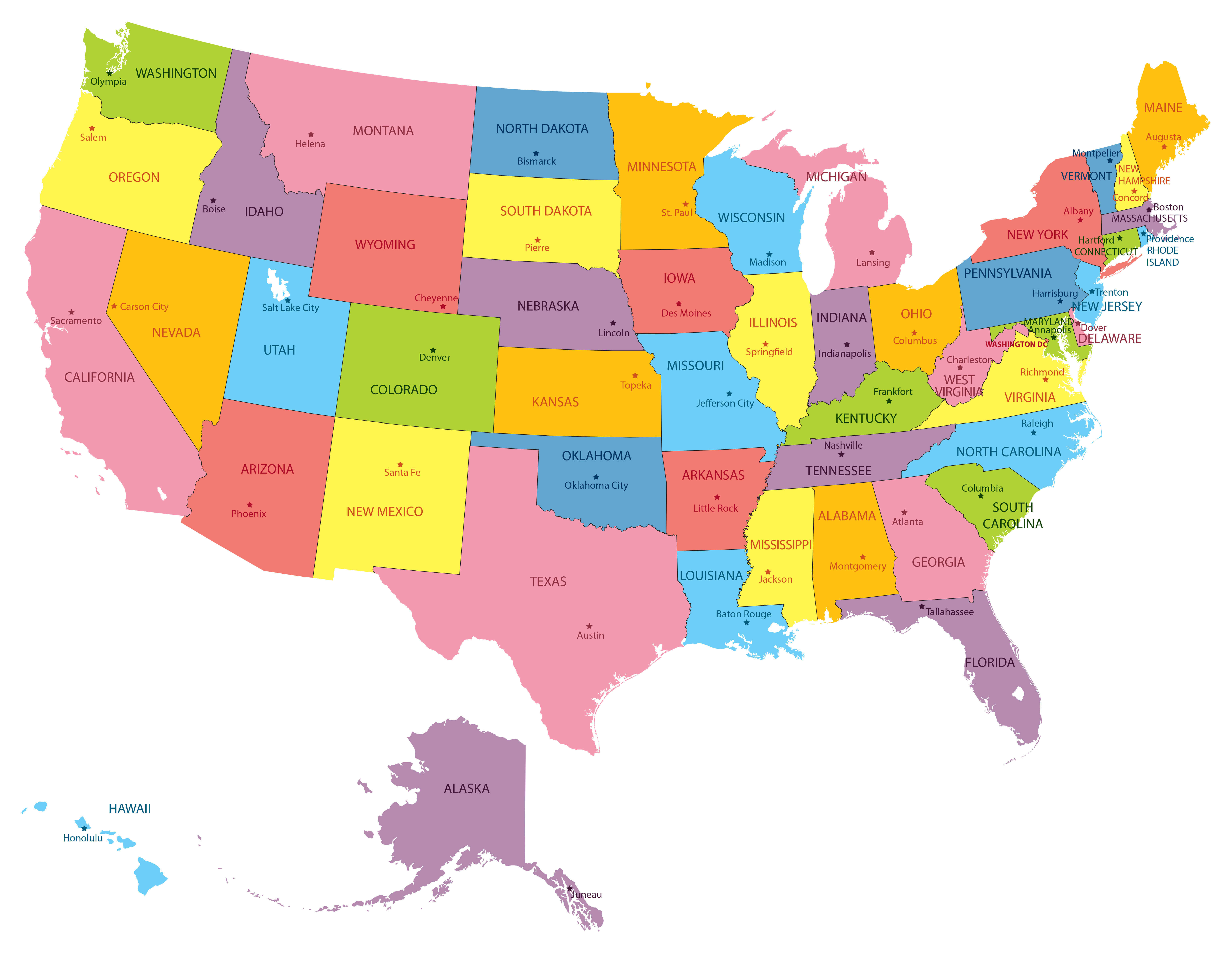 Us Map Of Usa Topographic Map Of Usa With States