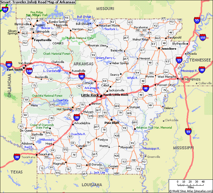 city map of arkansas Arkansas Road Map city map of arkansas