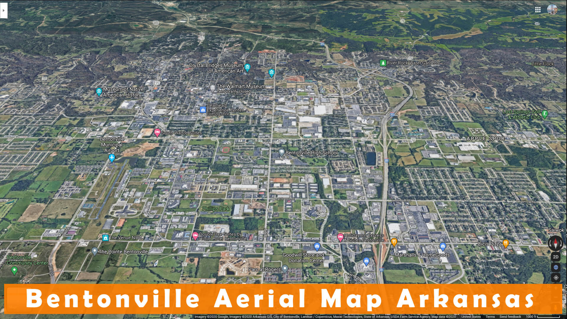 Bentonville Arkansas Map - United States