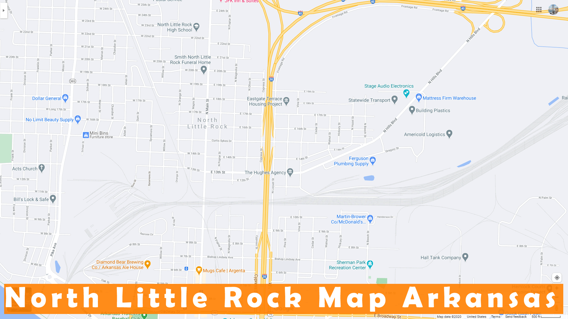 North Little Rock Arkansas Map - North%20Little%20Rock%20map