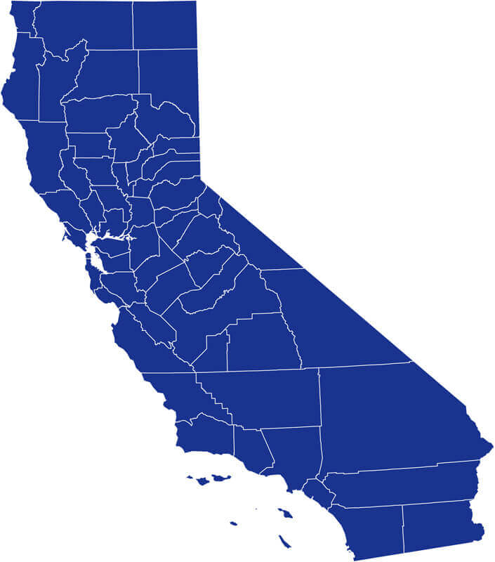 California Blank Map