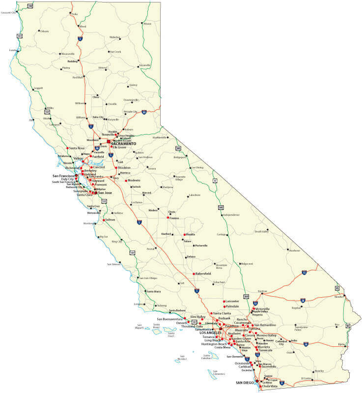 California Highways Map
