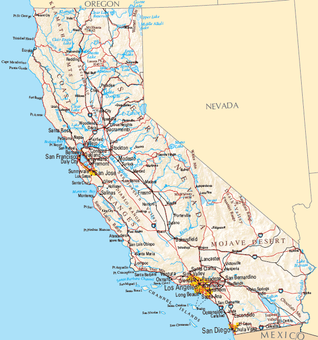 california map