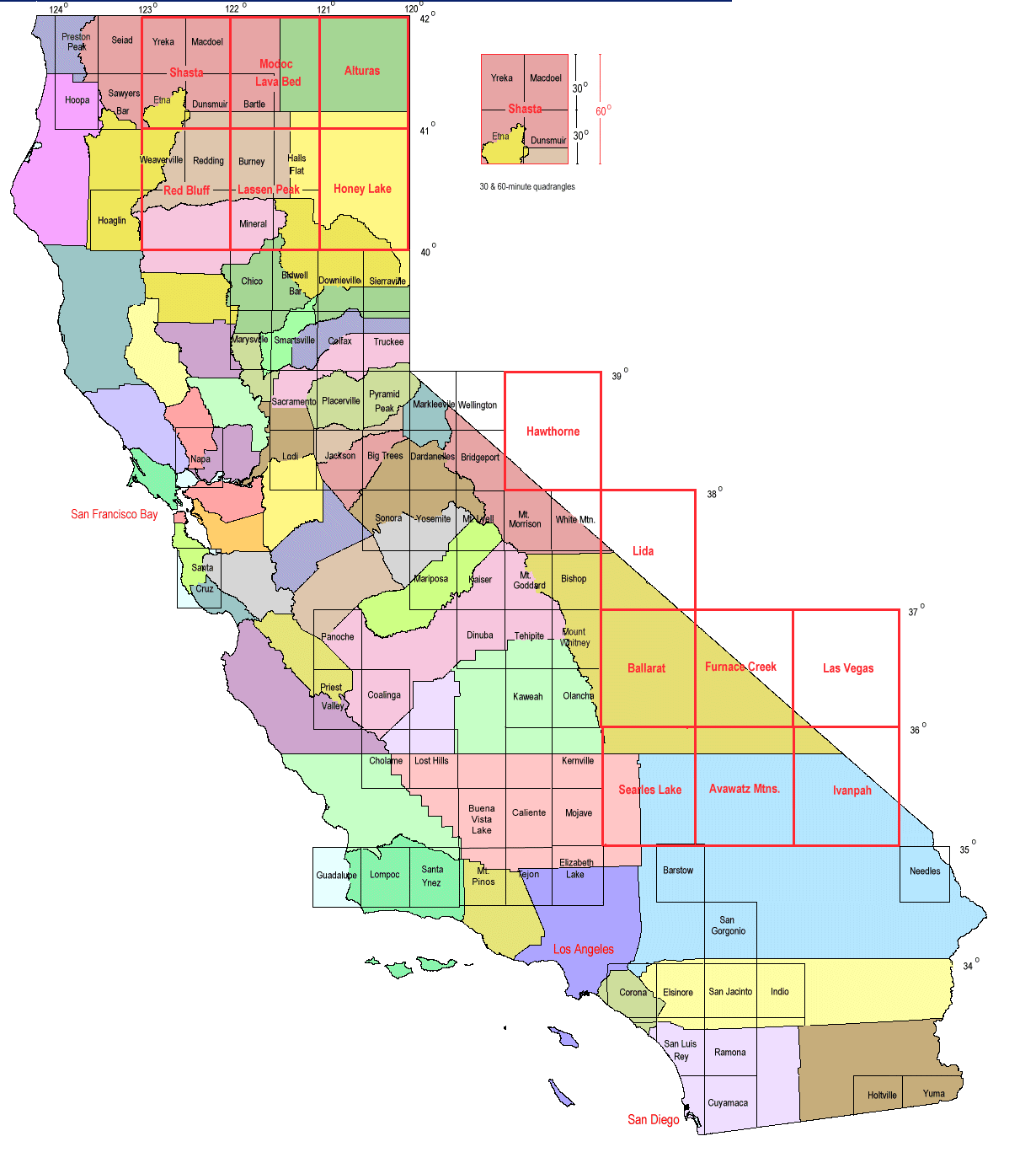 california cities map