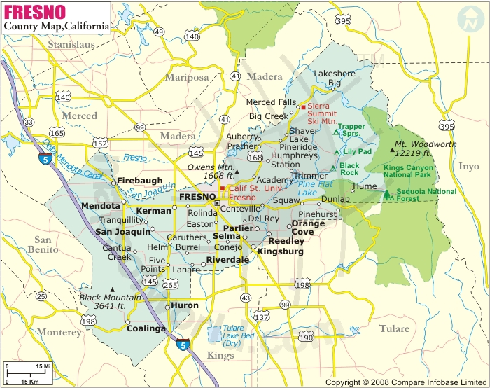 fresno map counties