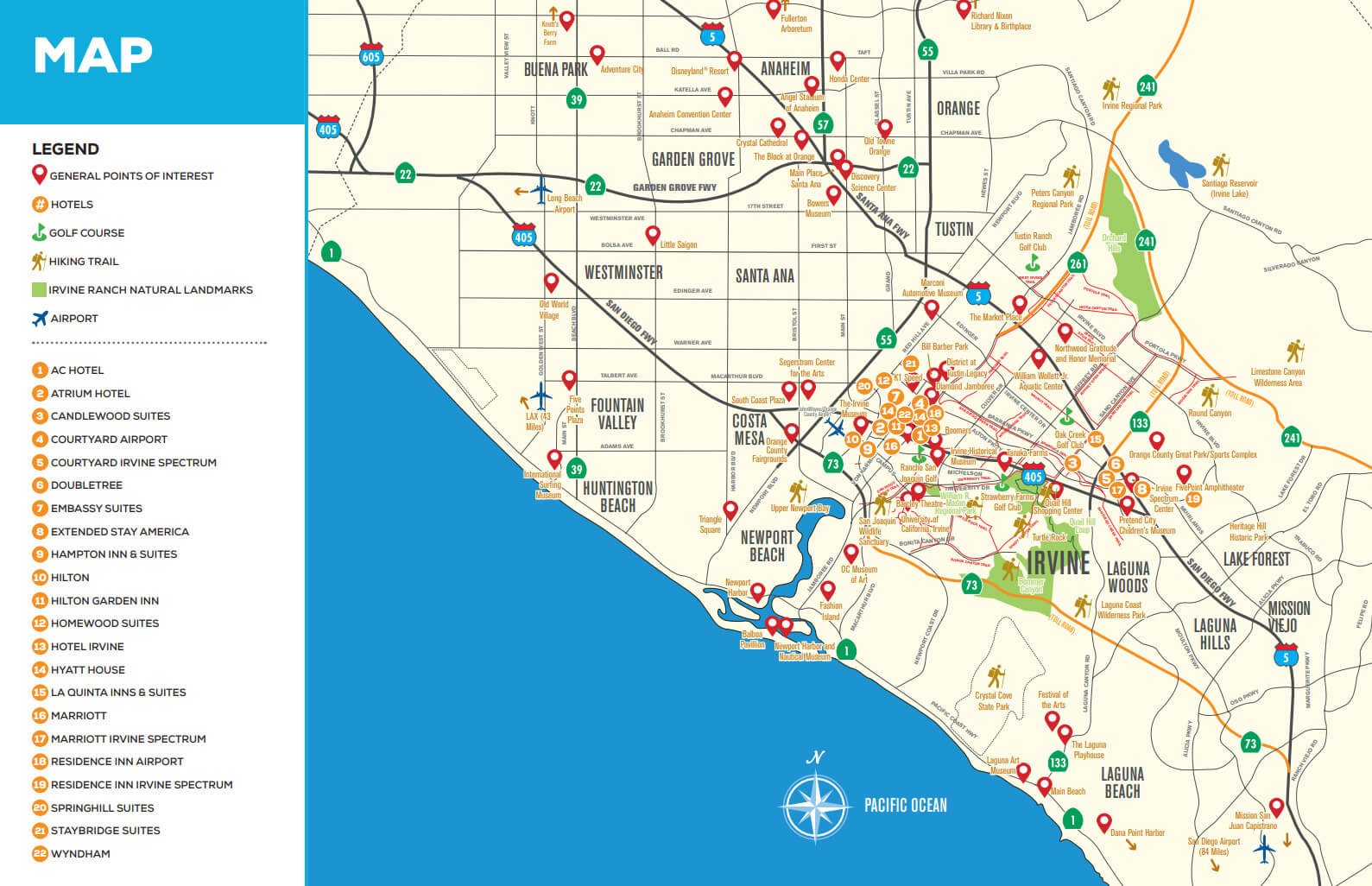 City Of Irvine Map Irvine, California Map