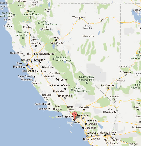 long beach map california