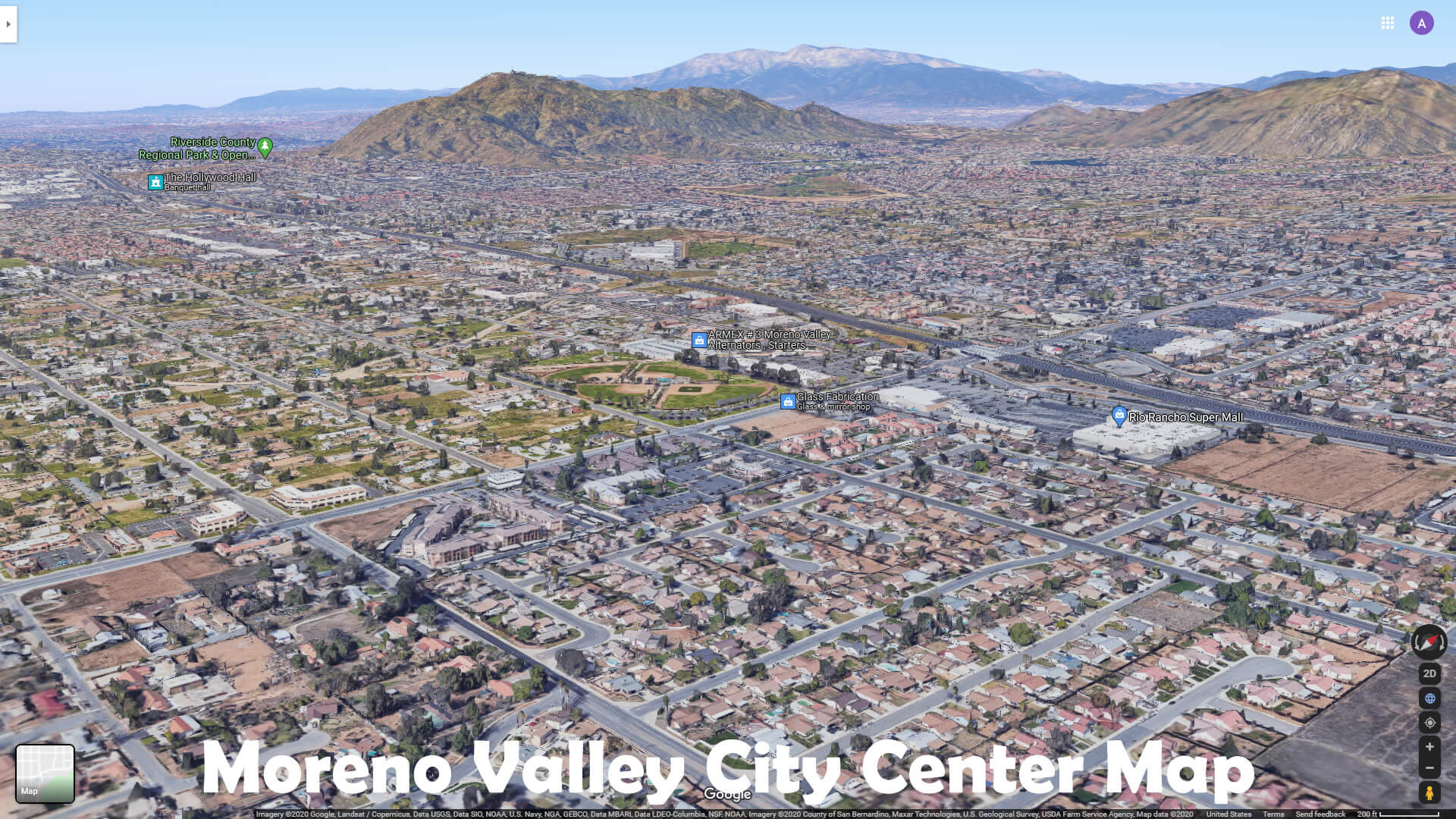 Moreno Valley, California Map