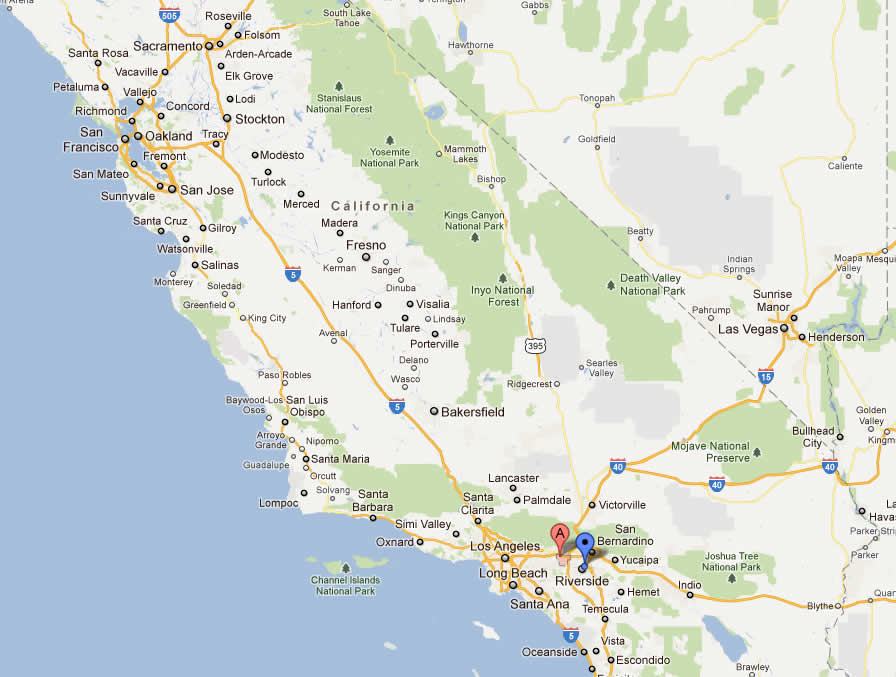 ontario map california