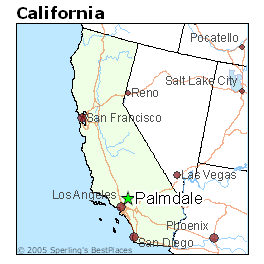 palmdale map ca