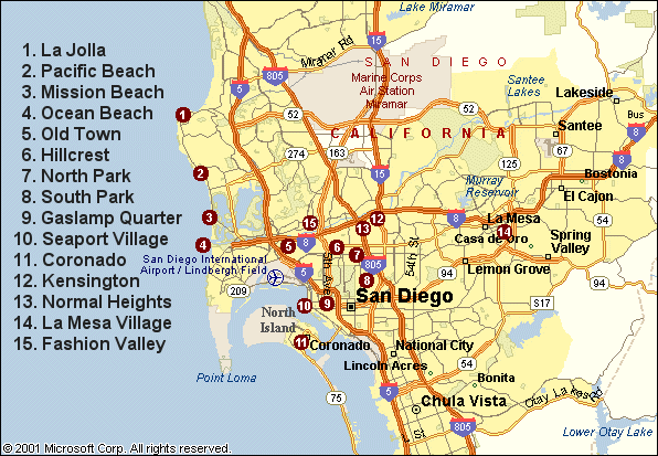 Maps Of San Diego Area