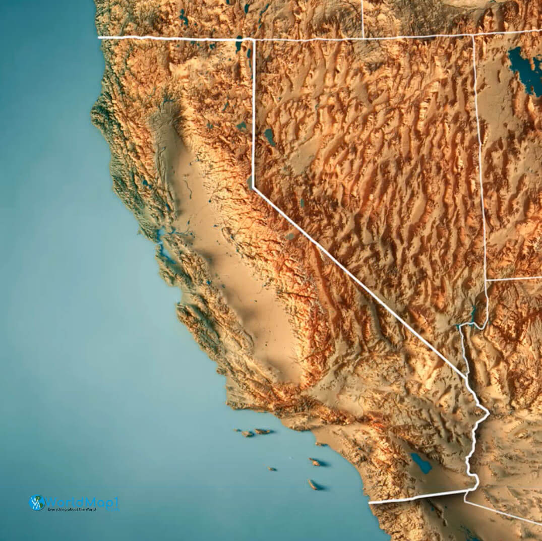 Where is California - Elevation%20Map%20of%20California
