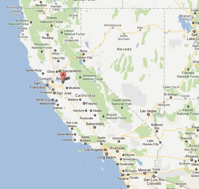stockton map california