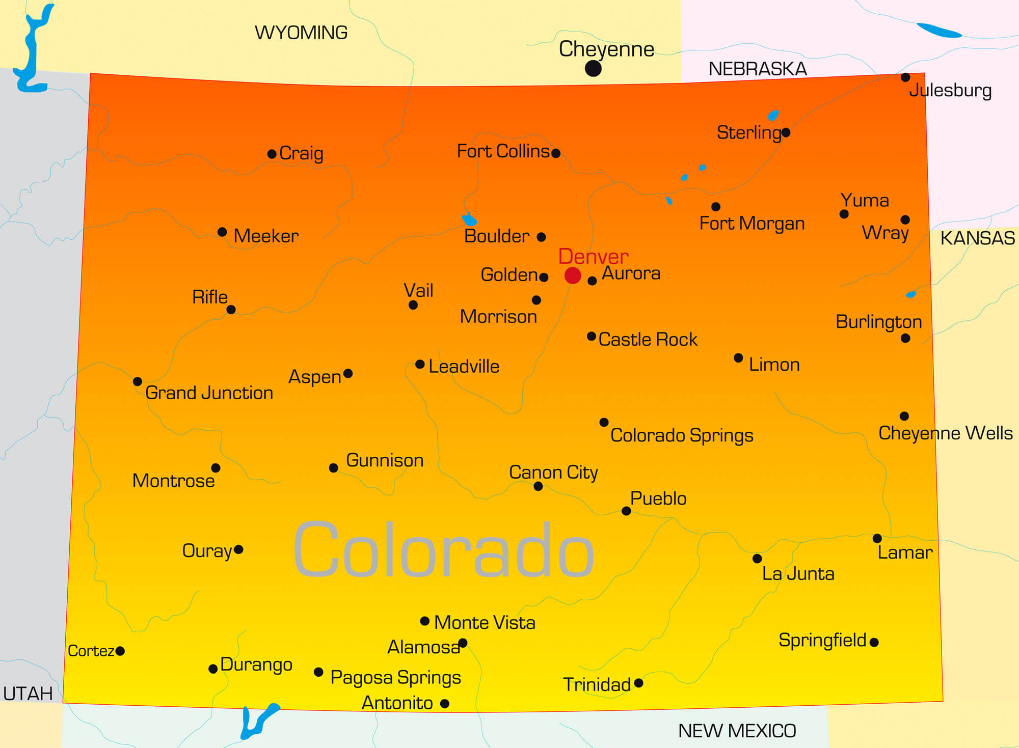 Map of Colorado